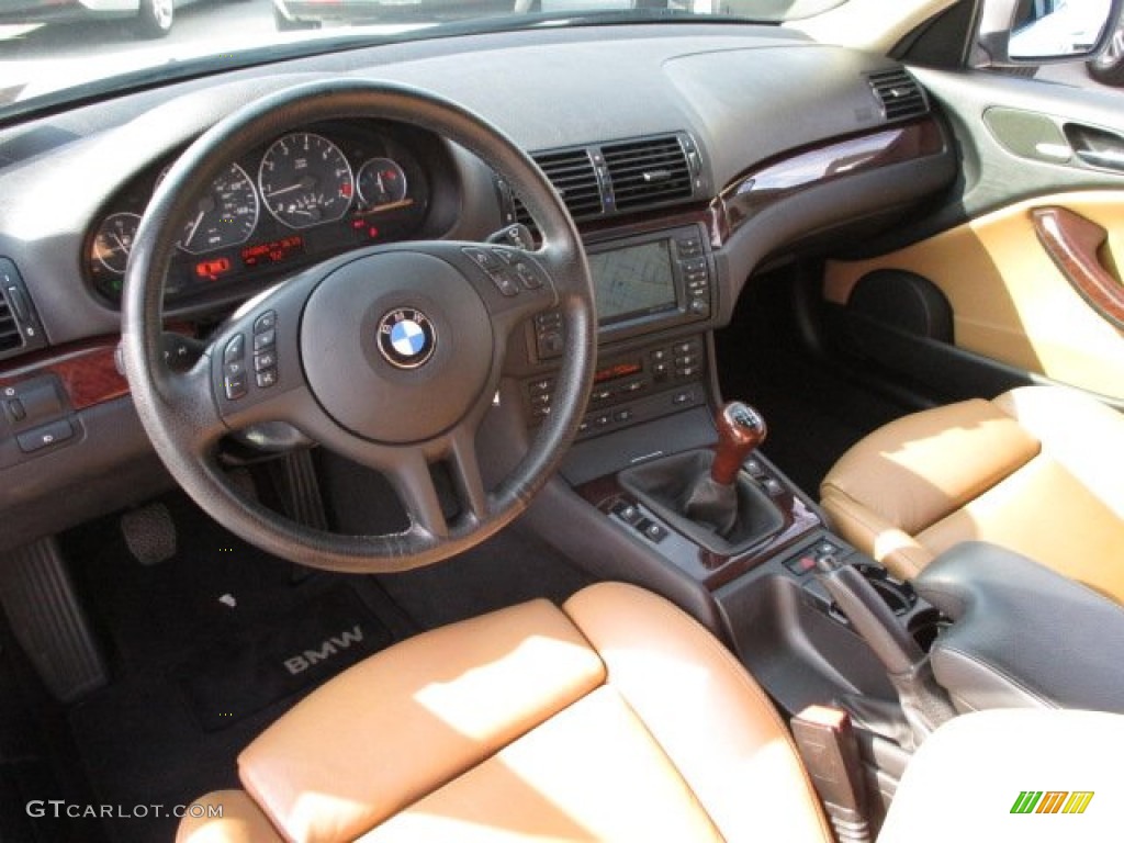 2005 3 Series 330i Coupe - Alpine White / Natural Brown photo #11