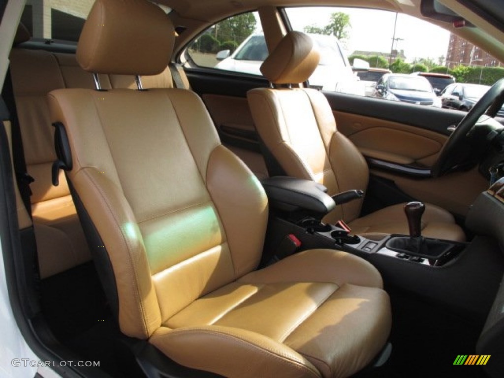 2005 3 Series 330i Coupe - Alpine White / Natural Brown photo #17