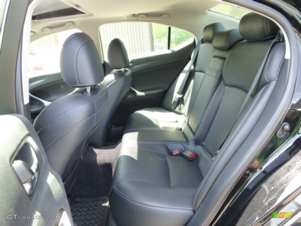 2012 IS 350 AWD - Obsidian Black / Black photo #11