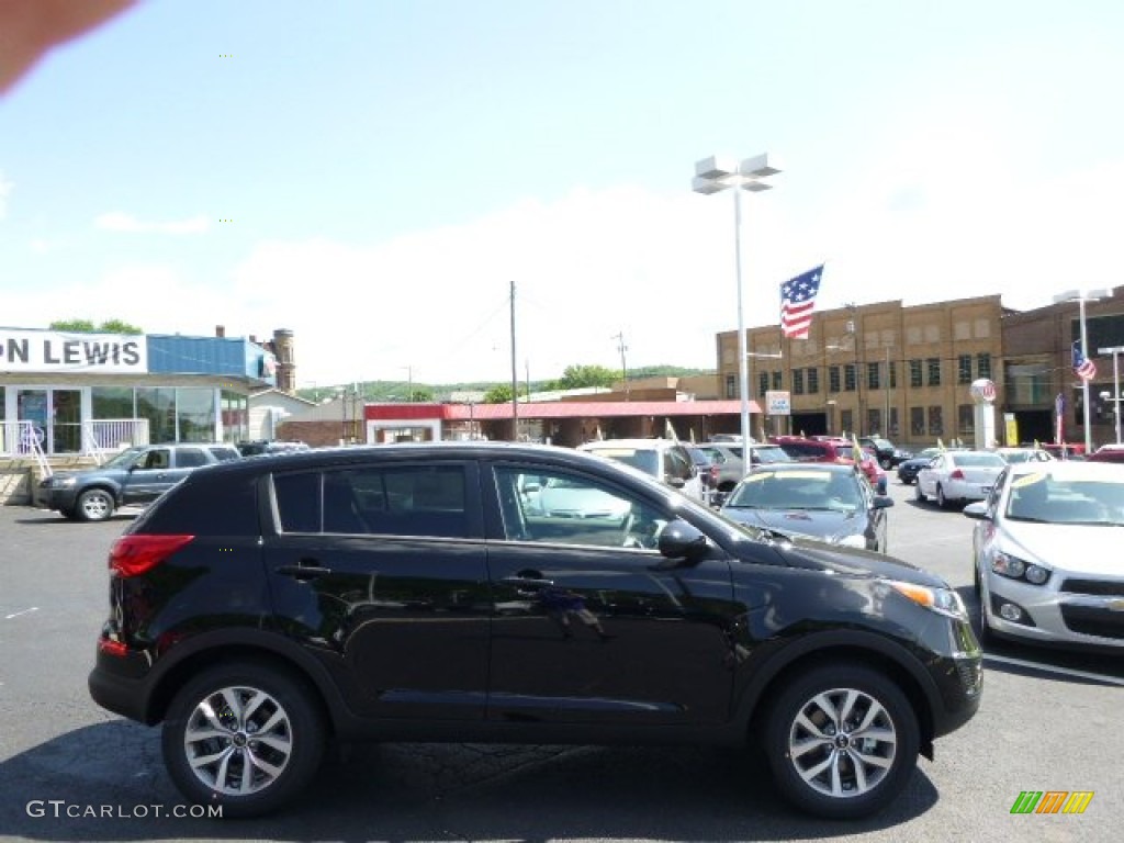 2014 Sportage LX - Black Cherry / Alpine Gray photo #1