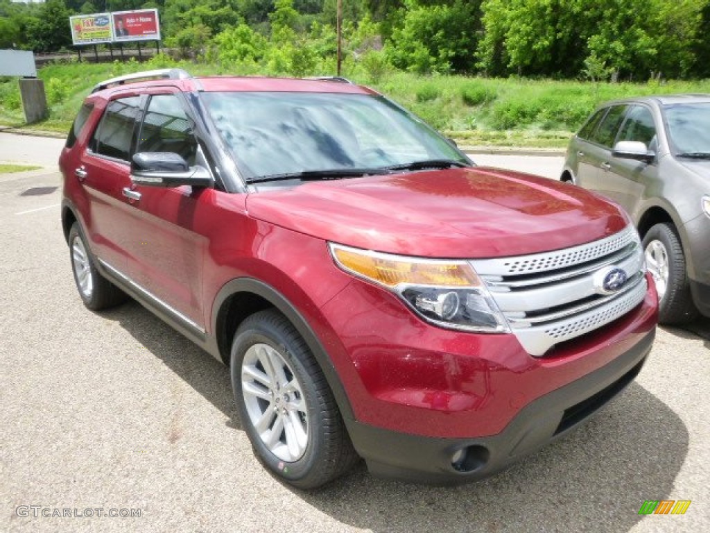 2014 Explorer XLT 4WD - Ruby Red / Charcoal Black photo #2