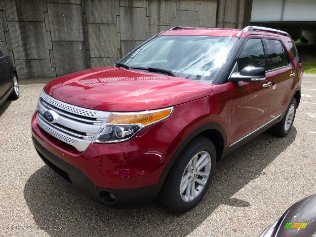 2014 Explorer XLT 4WD - Ruby Red / Charcoal Black photo #4