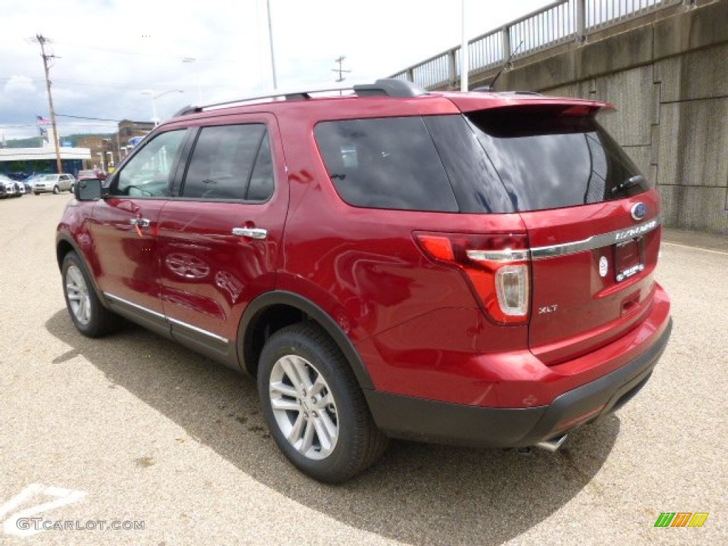 2014 Explorer XLT 4WD - Ruby Red / Charcoal Black photo #6