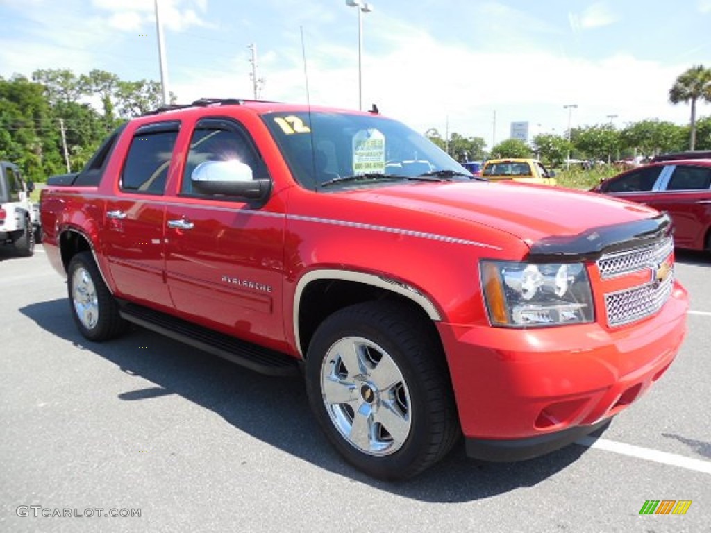 2012 Avalanche LS - Victory Red / Ebony photo #10