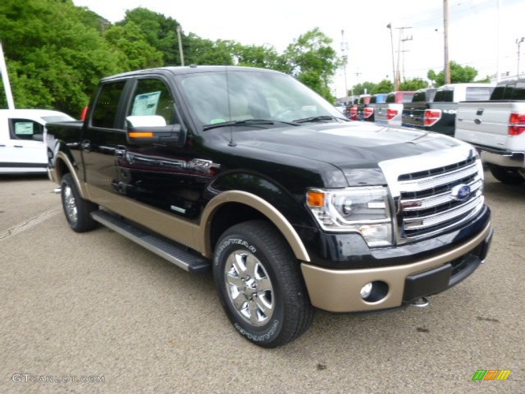 2014 F150 XLT SuperCrew 4x4 - Tuxedo Black / Pale Adobe photo #2