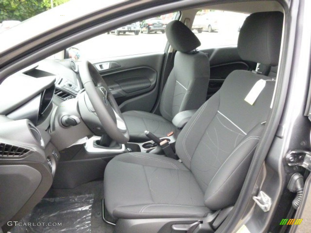 2014 Fiesta SE Sedan - Storm Gray / Charcoal Black photo #10