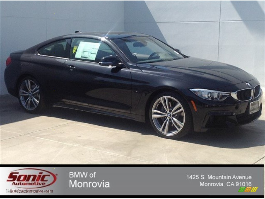 2014 4 Series 435i Coupe - Black Sapphire Metallic / Black photo #1