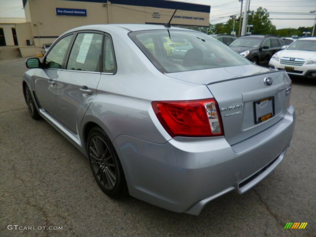 2012 Impreza WRX 4 Door - Ice Silver Metallic / WRX Carbon Black photo #9