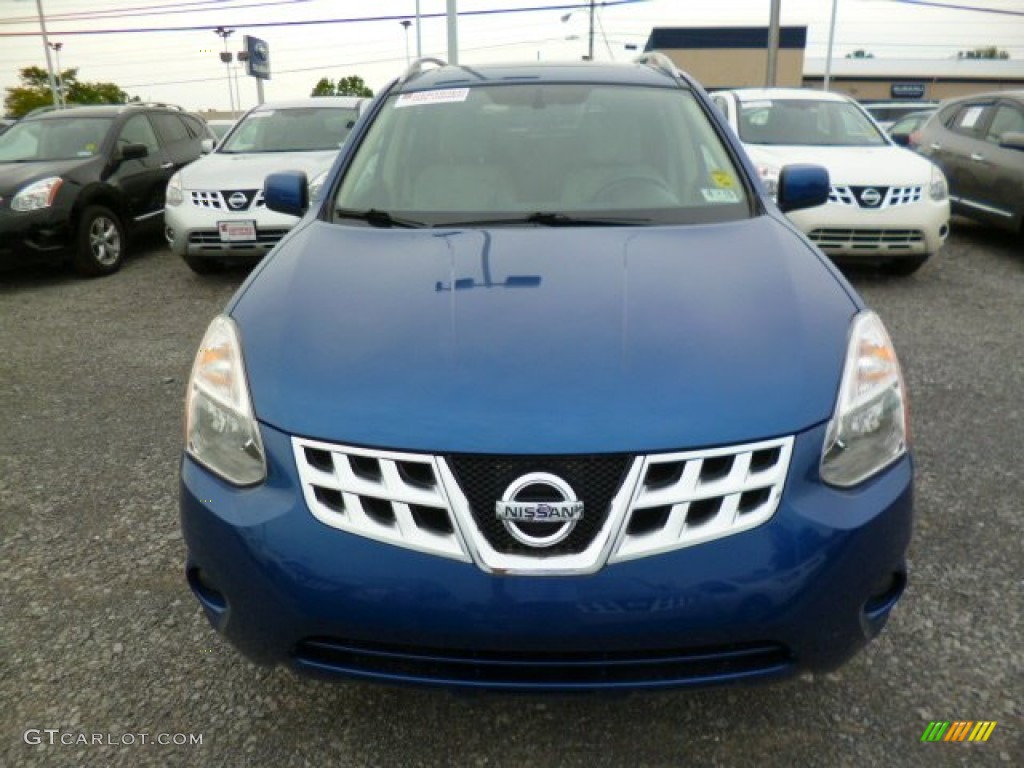 2011 Rogue SL AWD - Indigo Blue Metallic / Gray photo #2