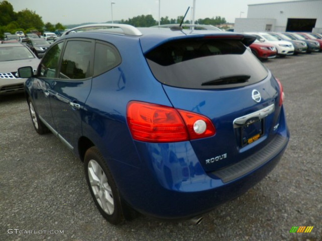 2011 Rogue SL AWD - Indigo Blue Metallic / Gray photo #8