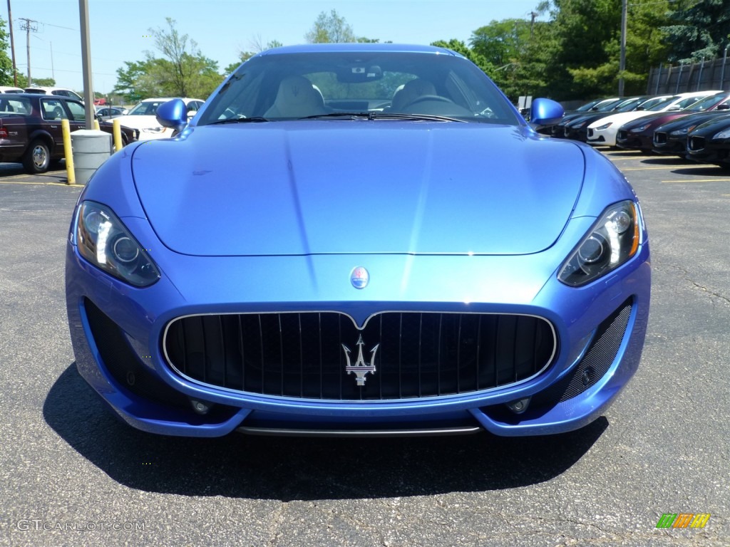 Blu Sofisticato (Sport Blue Metallic) 2014 Maserati GranTurismo Sport Coupe Exterior Photo #94213176