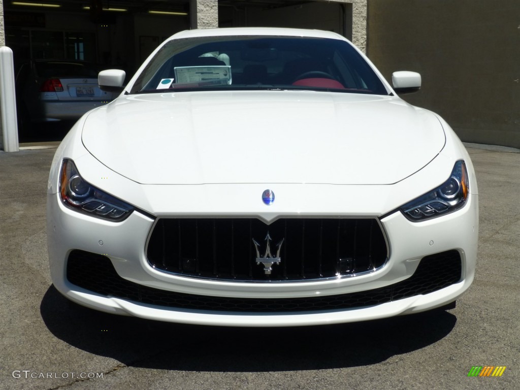 2014 Ghibli S Q4 - Bianco (White) / Nero/Rosso photo #2