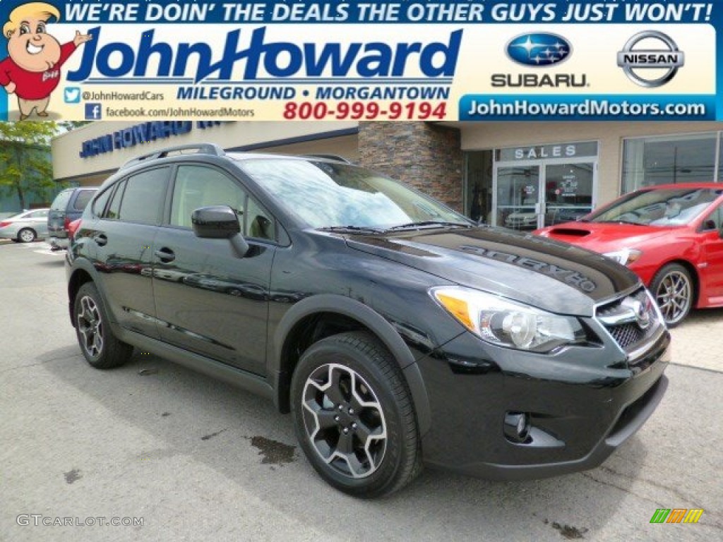 2014 XV Crosstrek 2.0i Premium - Crystal Black Silica / Ivory photo #1