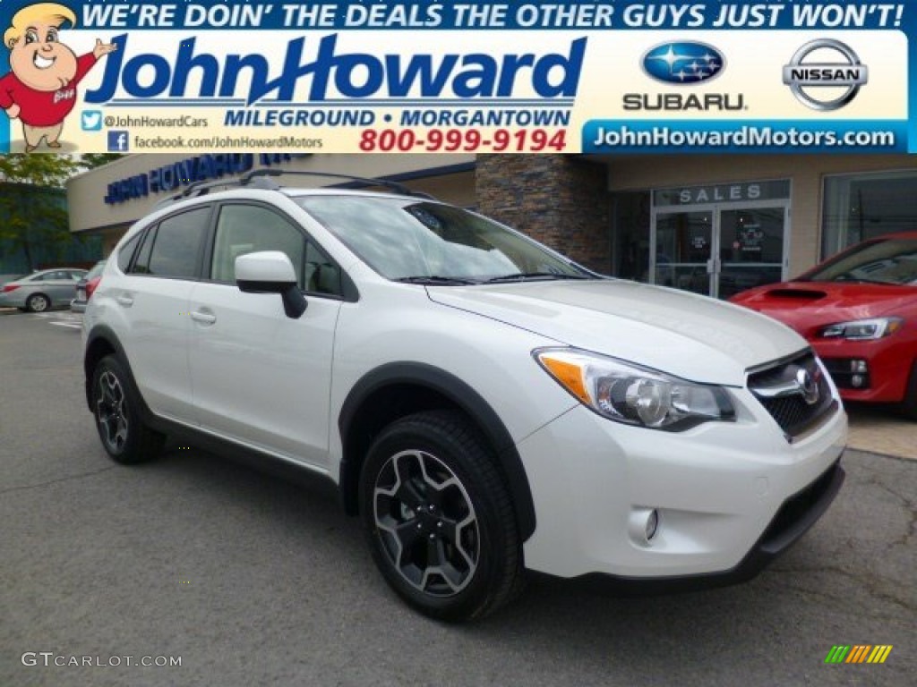 2014 XV Crosstrek 2.0i Premium - Satin White Pearl / Ivory photo #1