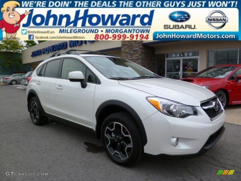 Satin White Pearl Subaru XV Crosstrek