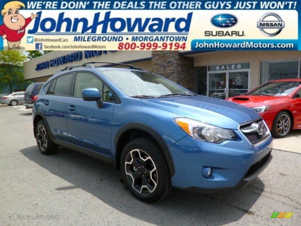 2014 XV Crosstrek 2.0i Premium - Quartz Blue Pearl / Ivory photo #1