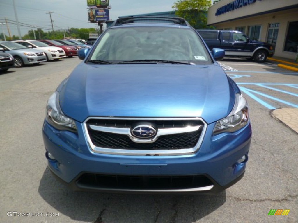 2014 XV Crosstrek 2.0i Premium - Quartz Blue Pearl / Ivory photo #2