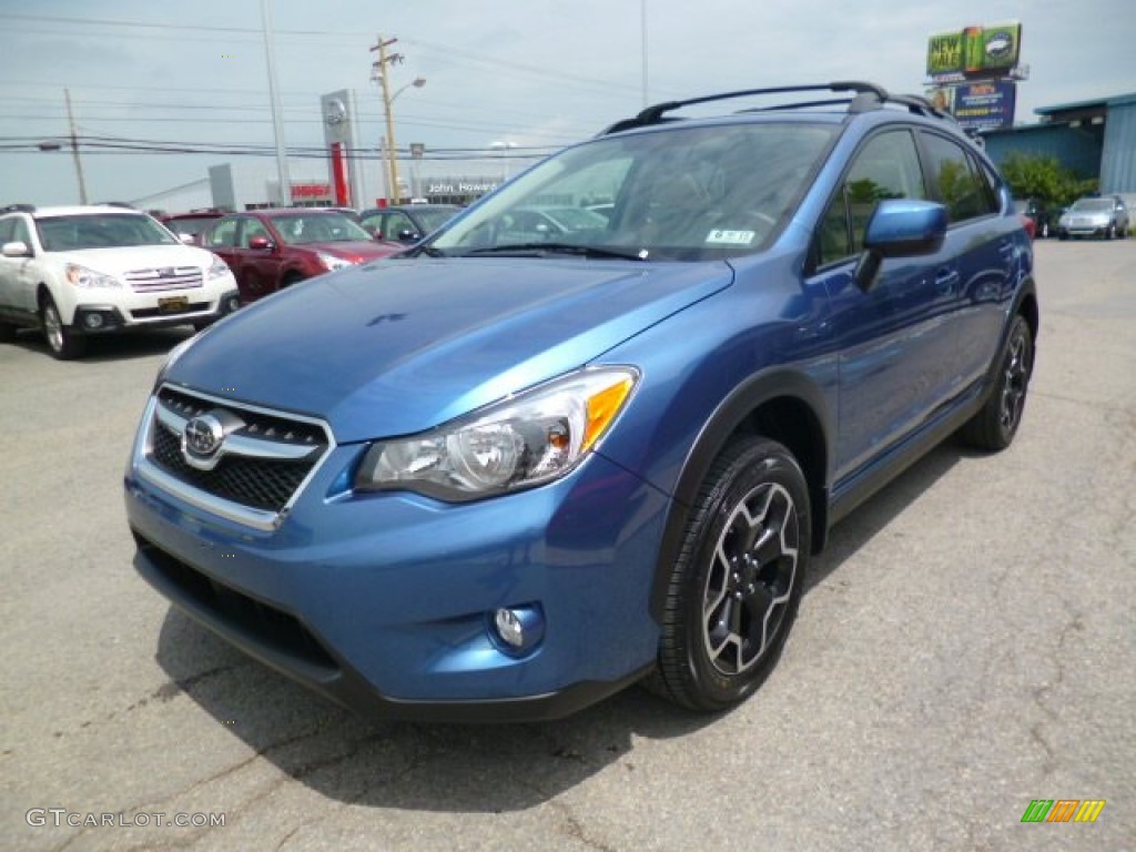 2014 XV Crosstrek 2.0i Premium - Quartz Blue Pearl / Ivory photo #3