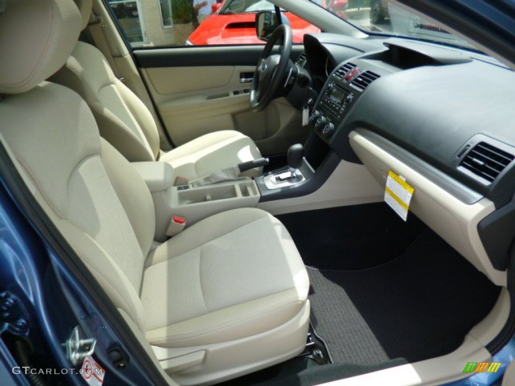 2014 XV Crosstrek 2.0i Premium - Quartz Blue Pearl / Ivory photo #10