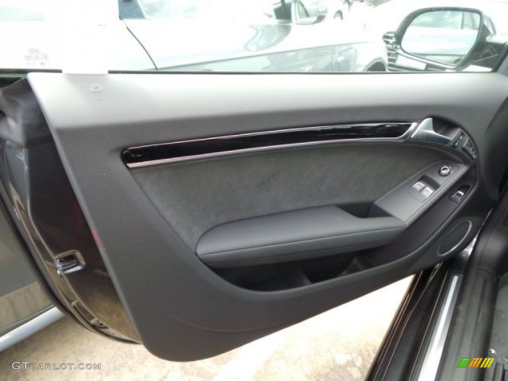 2014 Audi A5 2.0T quattro Coupe Black Door Panel Photo #94219883