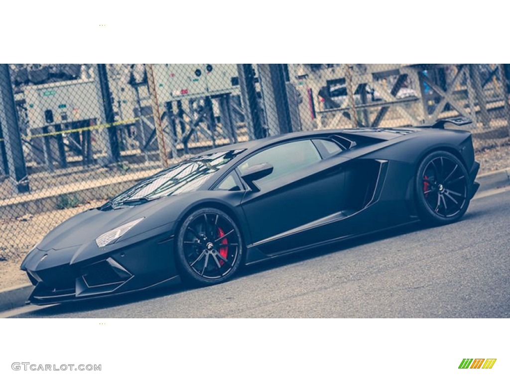 Nero Nemesis Matt Finish (Flat Black) 2012 Lamborghini Aventador LP 700-4 Exterior Photo #94219961