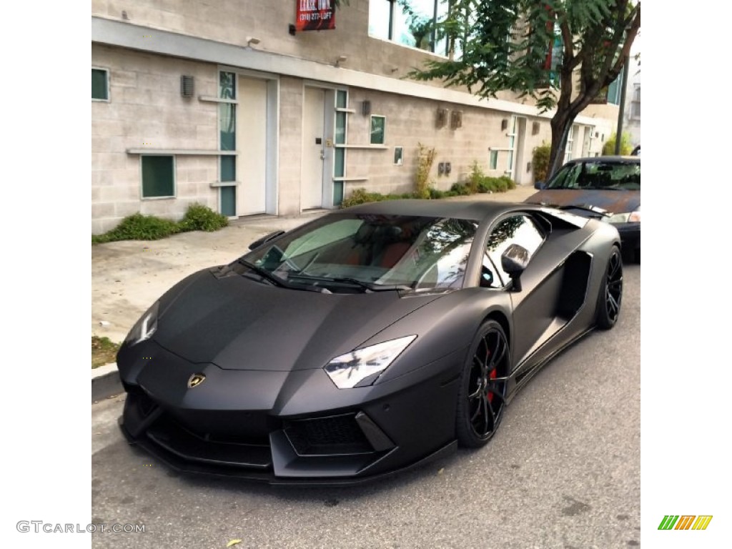 Nero Nemesis Matt Finish (Flat Black) 2012 Lamborghini Aventador LP 700-4 Exterior Photo #94220036