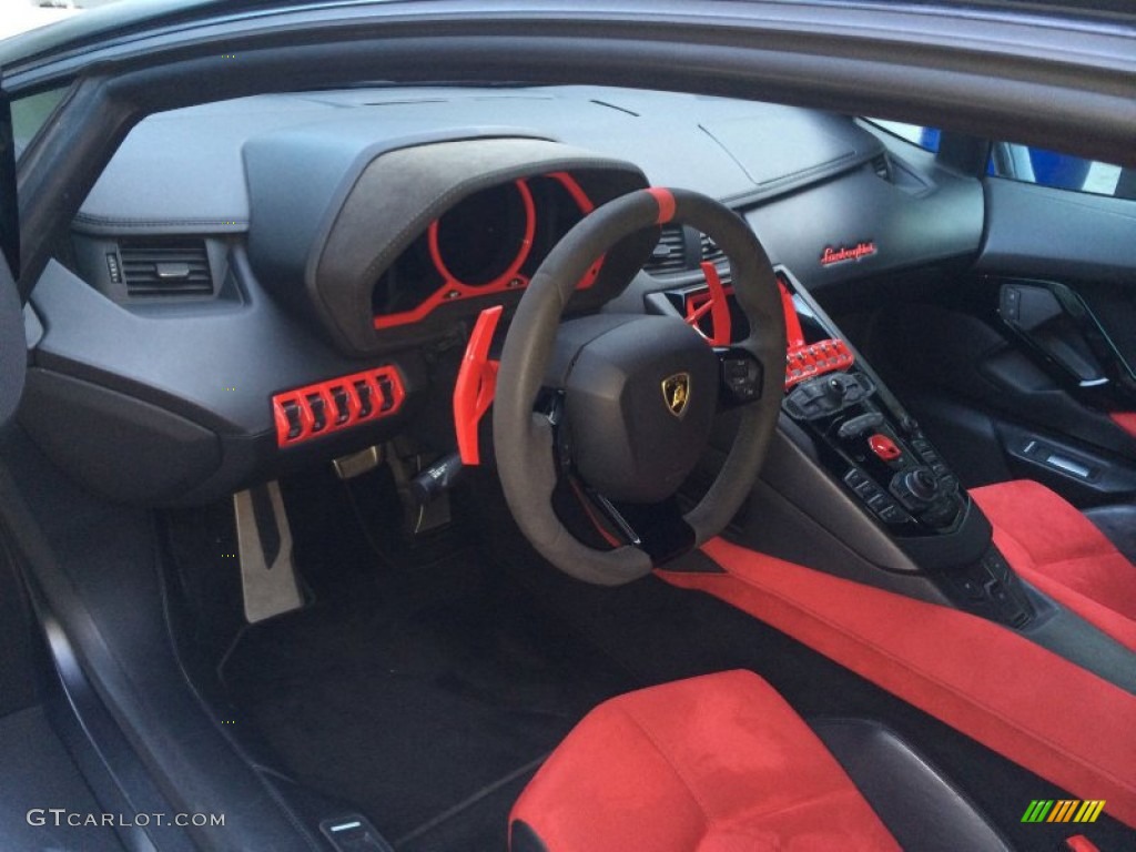 Nero Ade Interior 2012 Lamborghini Aventador LP 700-4 Photo #94220096