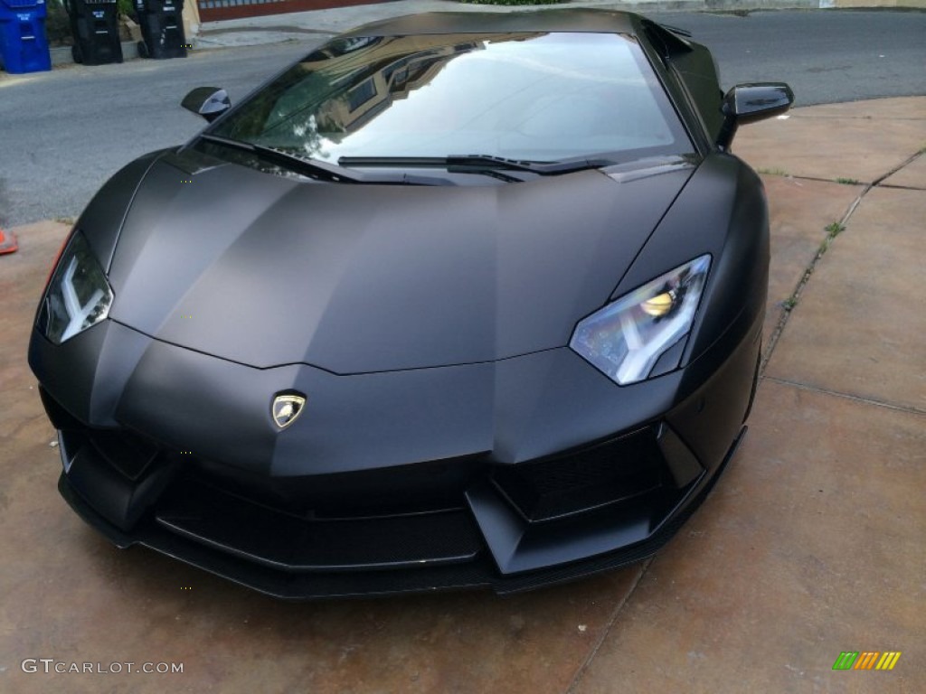 Nero Nemesis Matt Finish (Flat Black) 2012 Lamborghini Aventador LP 700-4 Exterior Photo #94220333