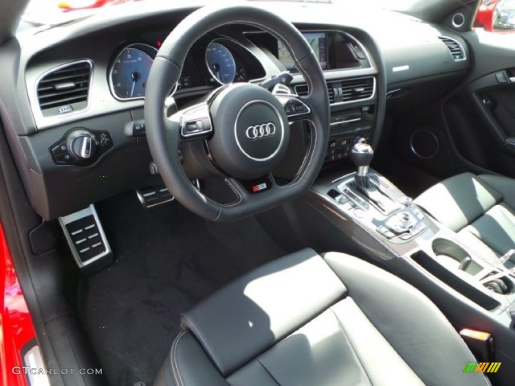 Black Interior 2014 Audi S5 3.0T Premium Plus quattro Coupe Photo #94220597