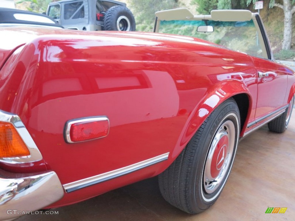 1969 SL Class 280 SL Roadster - Signal Red / Parchment photo #16
