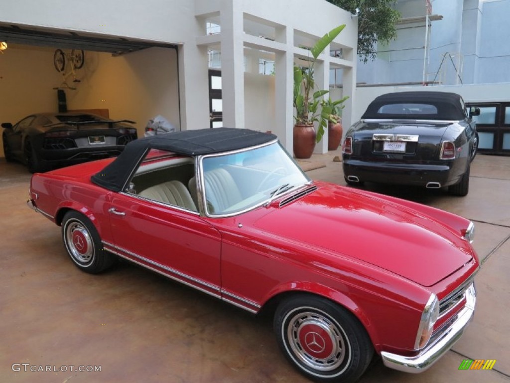 1969 SL Class 280 SL Roadster - Signal Red / Parchment photo #23