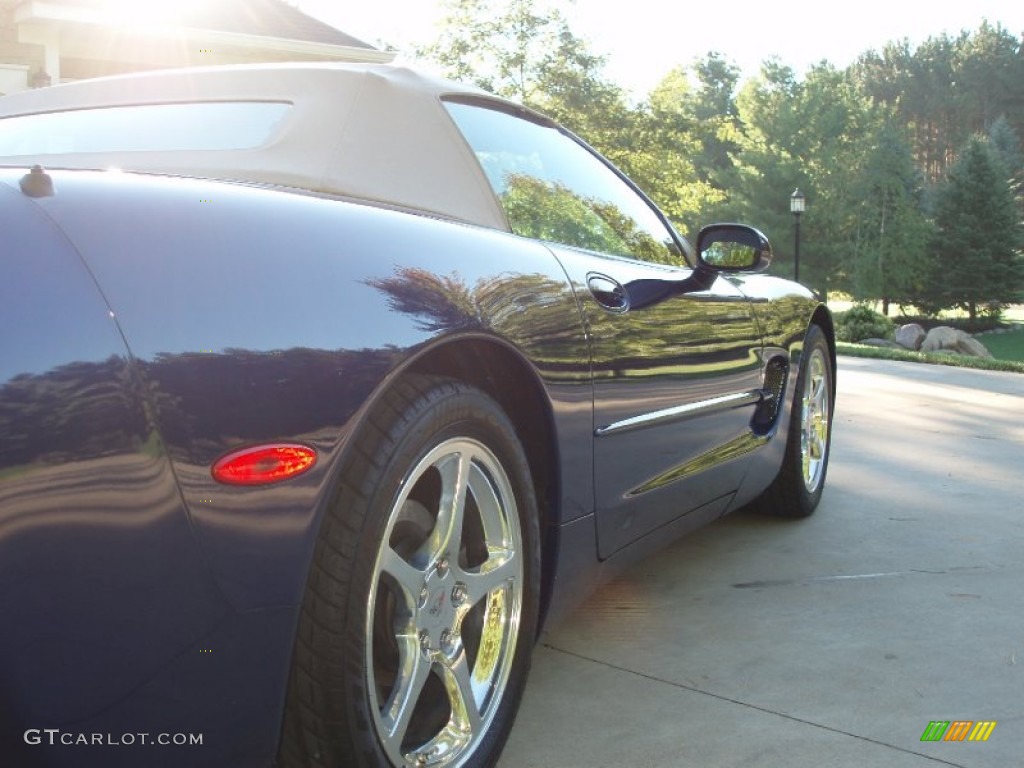 2004 Corvette Convertible - LeMans Blue Metallic / Shale photo #10
