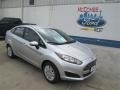 2014 Ingot Silver Ford Fiesta S Sedan  photo #1