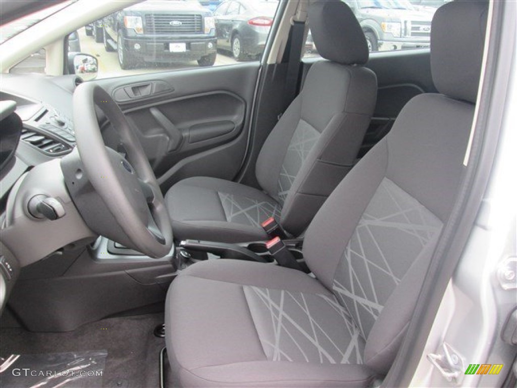 2014 Fiesta S Sedan - Ingot Silver / Charcoal Black photo #9