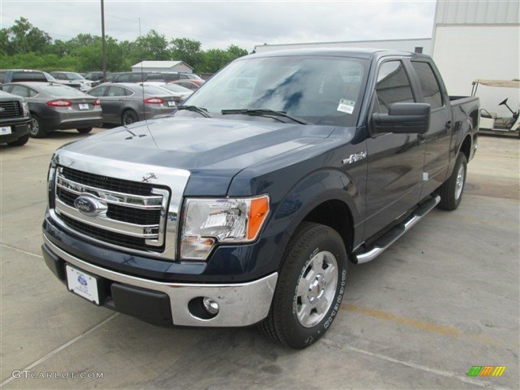 2014 F150 XLT SuperCrew - Blue Jeans / Steel Grey photo #3