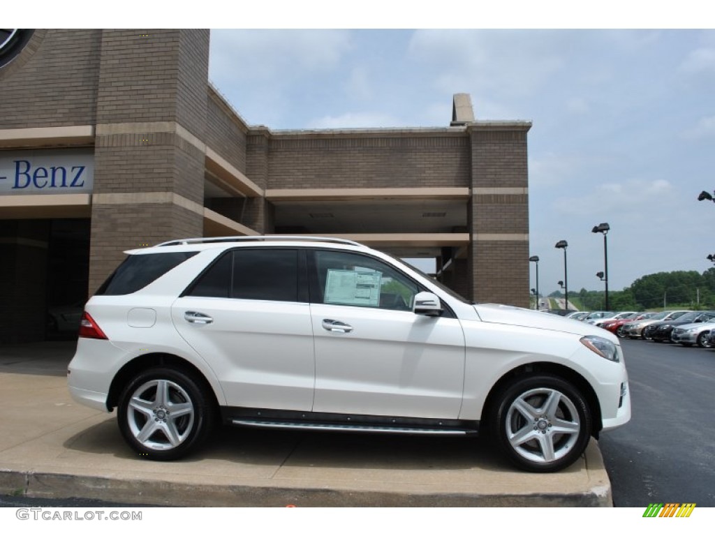 Diamond White Metallic 2014 Mercedes-Benz ML 550 4Matic Exterior Photo #94226066