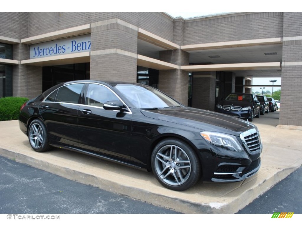 Obsidian Black Metallic 2015 Mercedes-Benz S 550 4Matic Sedan Exterior Photo #94226175