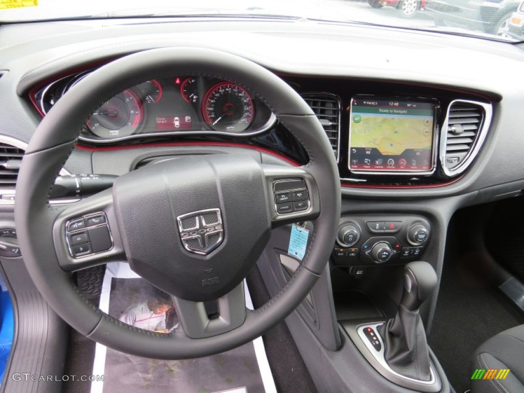 2014 Dodge Dart SXT Black/Light Tungsten Dashboard Photo #94226354