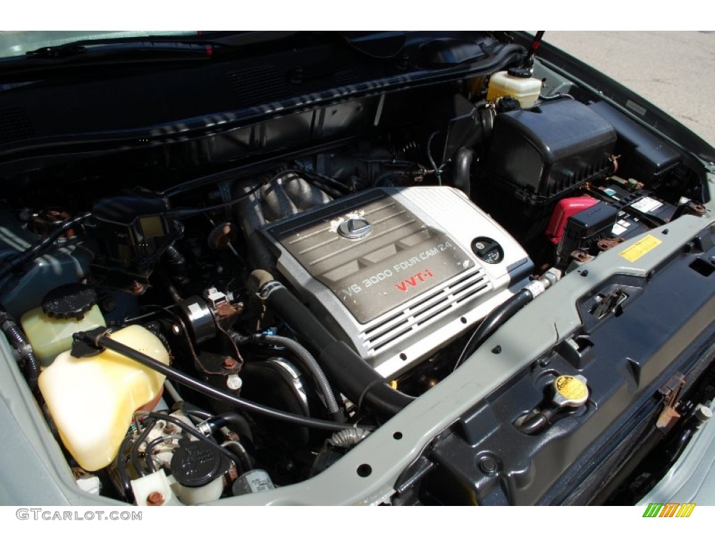 2001 RX 300 AWD - Mineral Green Metallic / Ivory photo #86