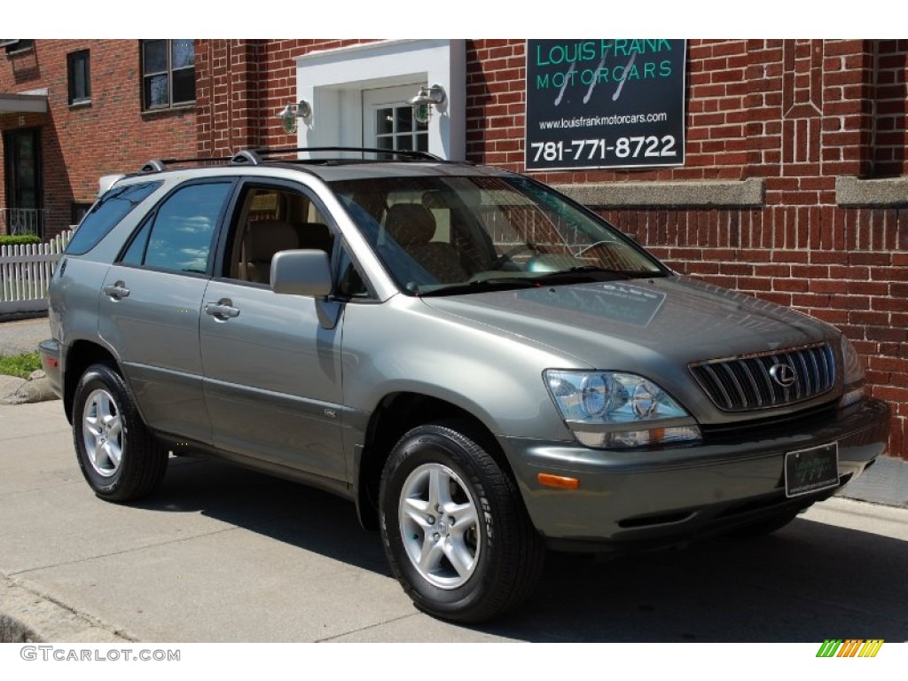 2001 RX 300 AWD - Mineral Green Metallic / Ivory photo #108