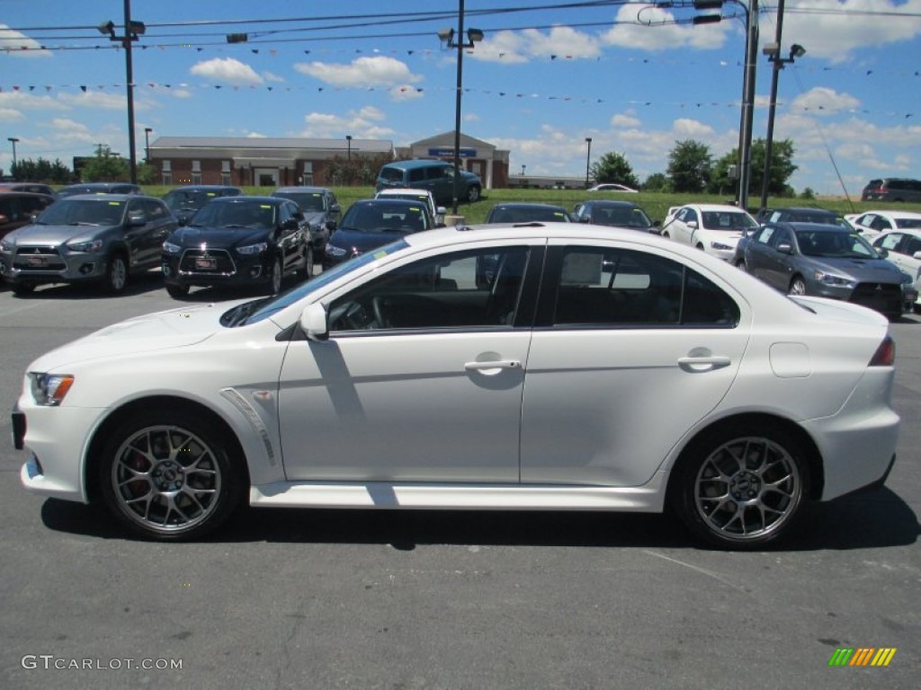 Wicked White 2014 Mitsubishi Lancer Evolution GSR Exterior Photo #94228757