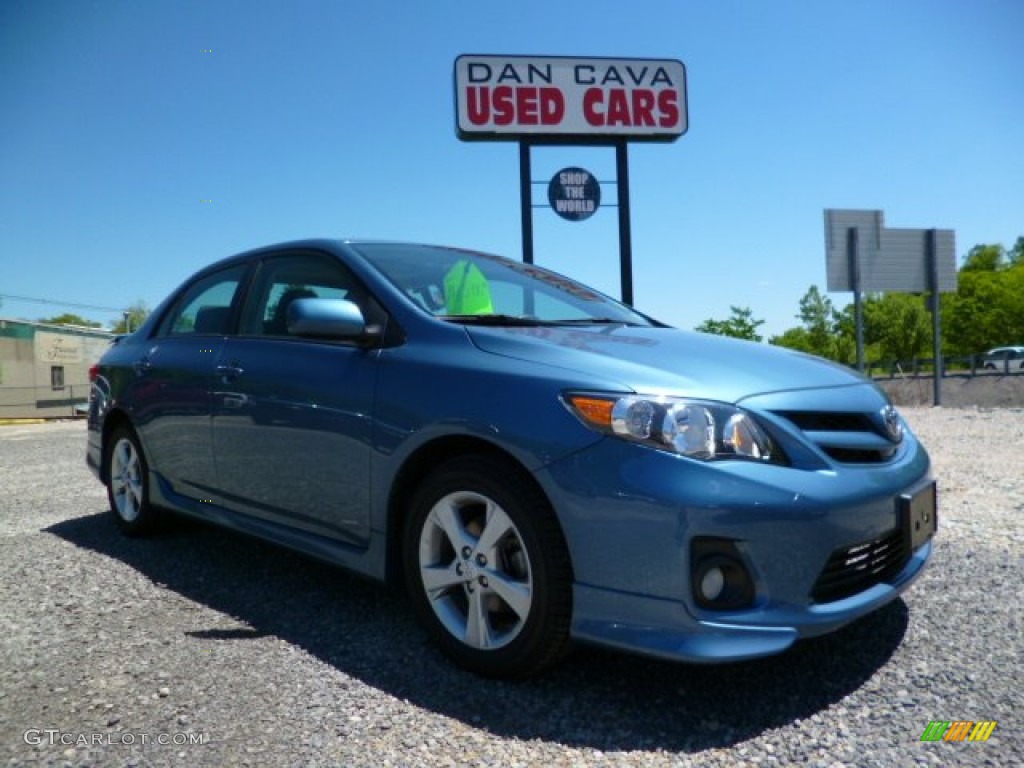 2012 Corolla S - Tropical Sea Metallic / Dark Charcoal photo #1