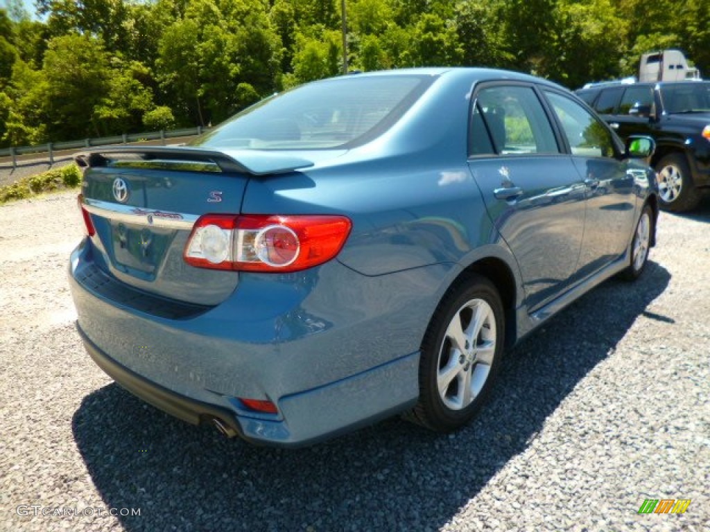 2012 Corolla S - Tropical Sea Metallic / Dark Charcoal photo #6