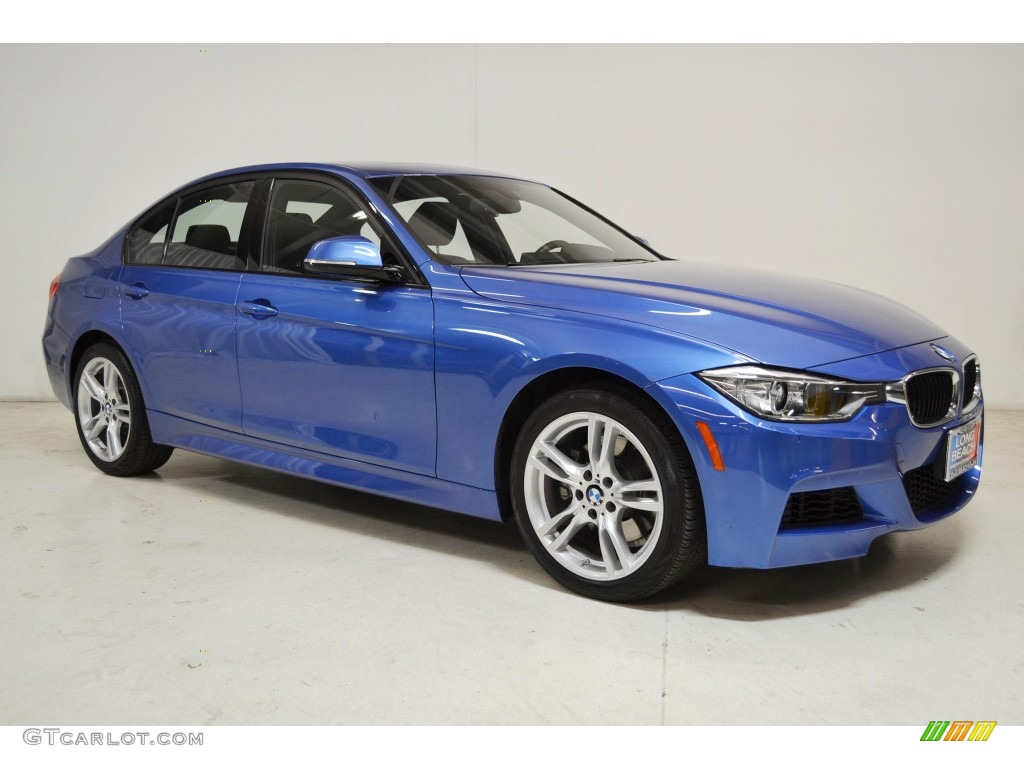 2013 3 Series 328i xDrive Sedan - Estoril Blue / Black photo #2