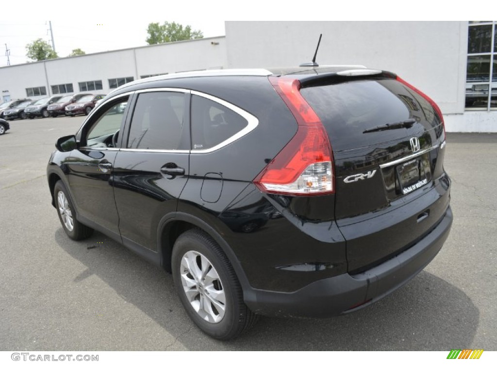 2012 CR-V EX-L 4WD - Crystal Black Pearl / Black photo #10