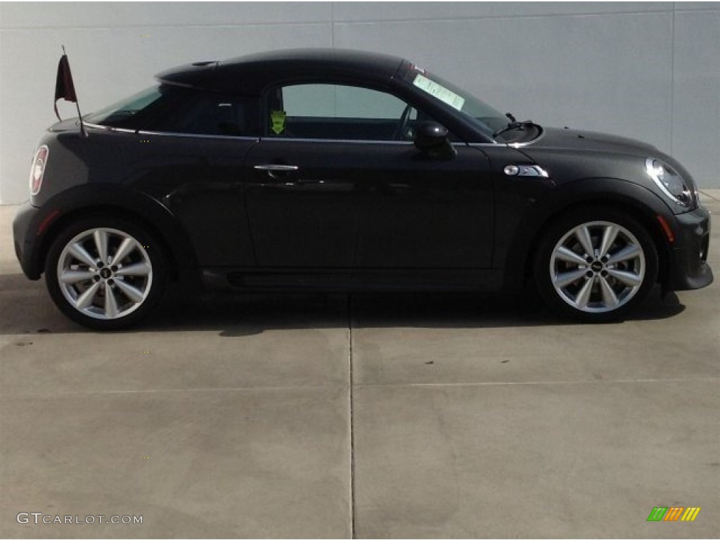 2012 Cooper S Coupe - Eclipse Gray Metallic / Carbon Black photo #2