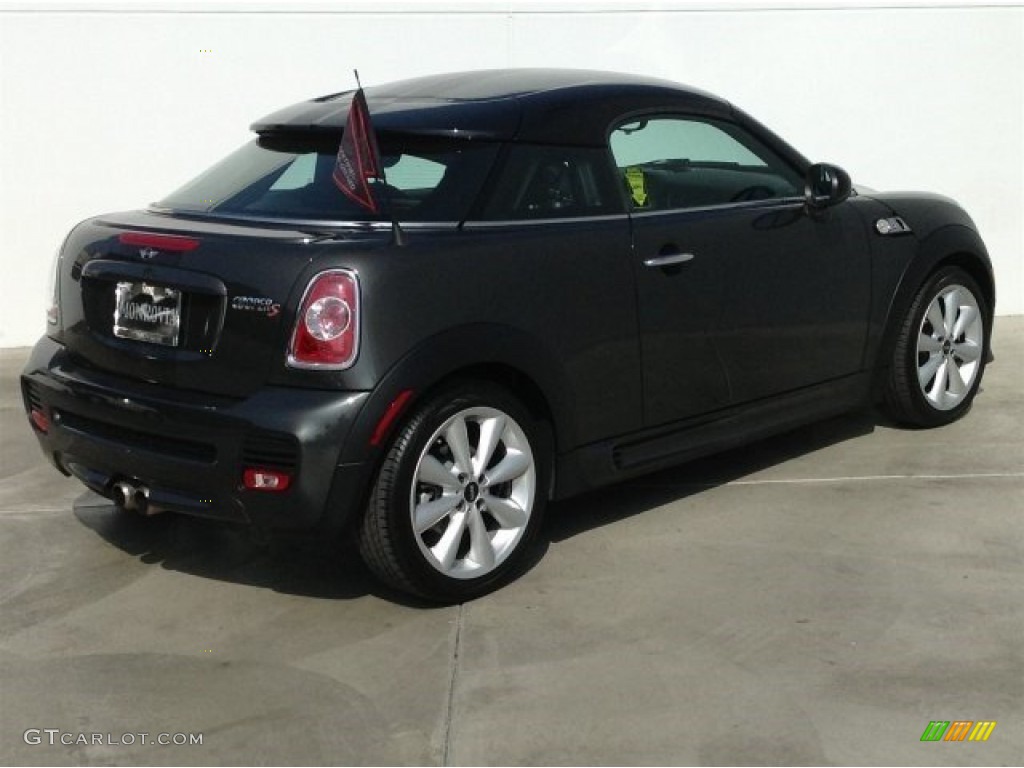 2012 Cooper S Coupe - Eclipse Gray Metallic / Carbon Black photo #3