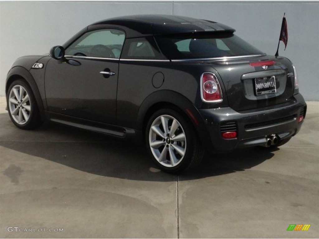 2012 Cooper S Coupe - Eclipse Gray Metallic / Carbon Black photo #4