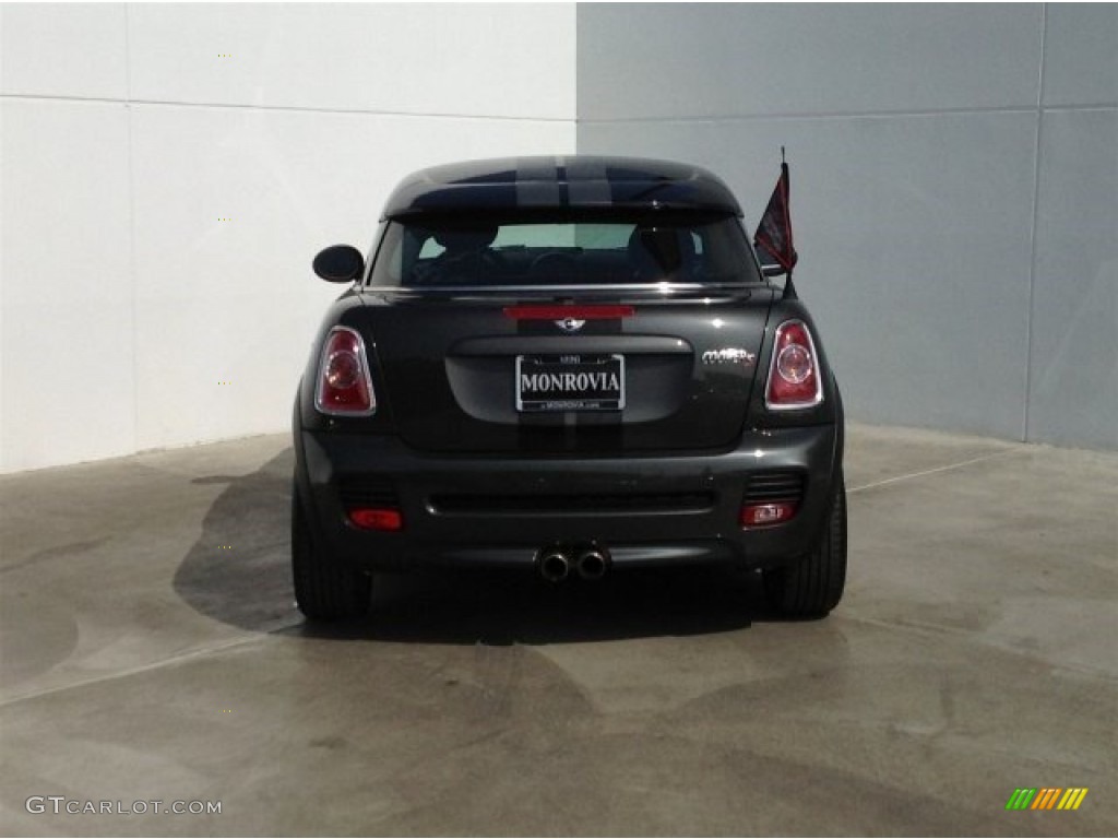 2012 Cooper S Coupe - Eclipse Gray Metallic / Carbon Black photo #8