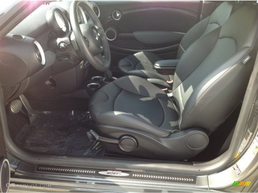 2012 Cooper S Coupe - Eclipse Gray Metallic / Carbon Black photo #14